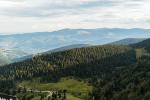 Route bucolique pour faire du vélo dans les Vosges