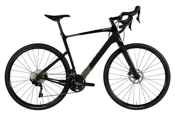 Vue du côté de la chaîne du Cannondale Topstone Carbon 4