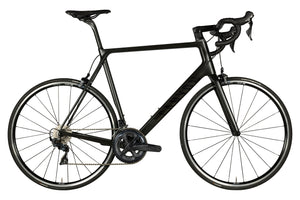 Vue du côté de la chaîne du Canyon Ultimate CF SL 8 Noir Gris