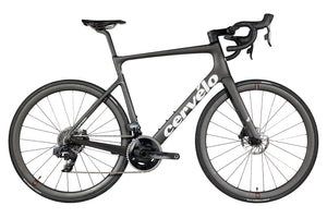 Drive side of the Cervélo Caledonia-5 Force eTap AXS