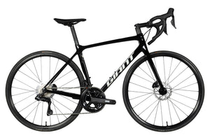 Vue du côté de la chaîne du Giant TRC Advanced 0 Ultegra Di2 Noir