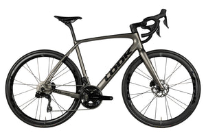 Vue du côté de la chaîne du Look 765 Optimum Charcoal Shimano 105 Di2