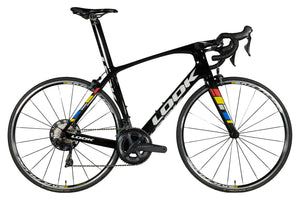 Vue du côté de la chaîne du Look 795 Light RS Proteam Mat Ultegra