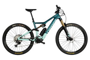 Vue du côté de la chaîne du Orbea Rise M20 + RS Range Extender