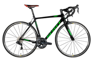 Vue du côté de la chaîne du Scott Addict Team Issue Ultegra Di2