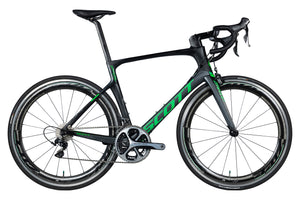 Vue du côté de la chaîne du Scott Foil Team Issue