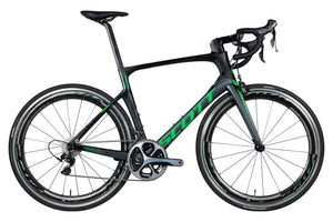 Vue du côté de la chaîne du Scott Foil Team Issue
