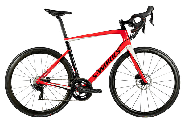 Vue du côté de la chaîne du Specialized S-Works Tarmac Disc Dura-Ace