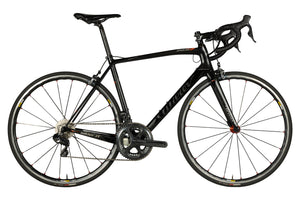 Vue du côté de la chaîne du Wilier Zero 7 Ultegra Di2 Noir