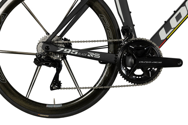 Groupe Shimano Dura-Ace Di2 R9250 sur Look 795 BLADE RS Proteam Black Ultra Mat Glossy Dura-Ace Di2