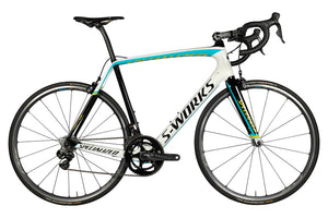 Drive side of the Specialized S-Works Tarmac SL5 Team Astana Dura-Ace Di2