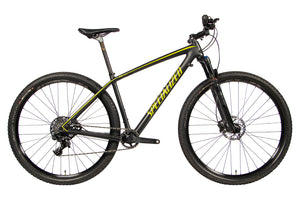 Vue du côte de la chaîne du Specialized Epic Hardtail Comp Carbon World Cup 29"